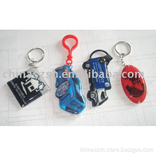 LED pvc key chain
